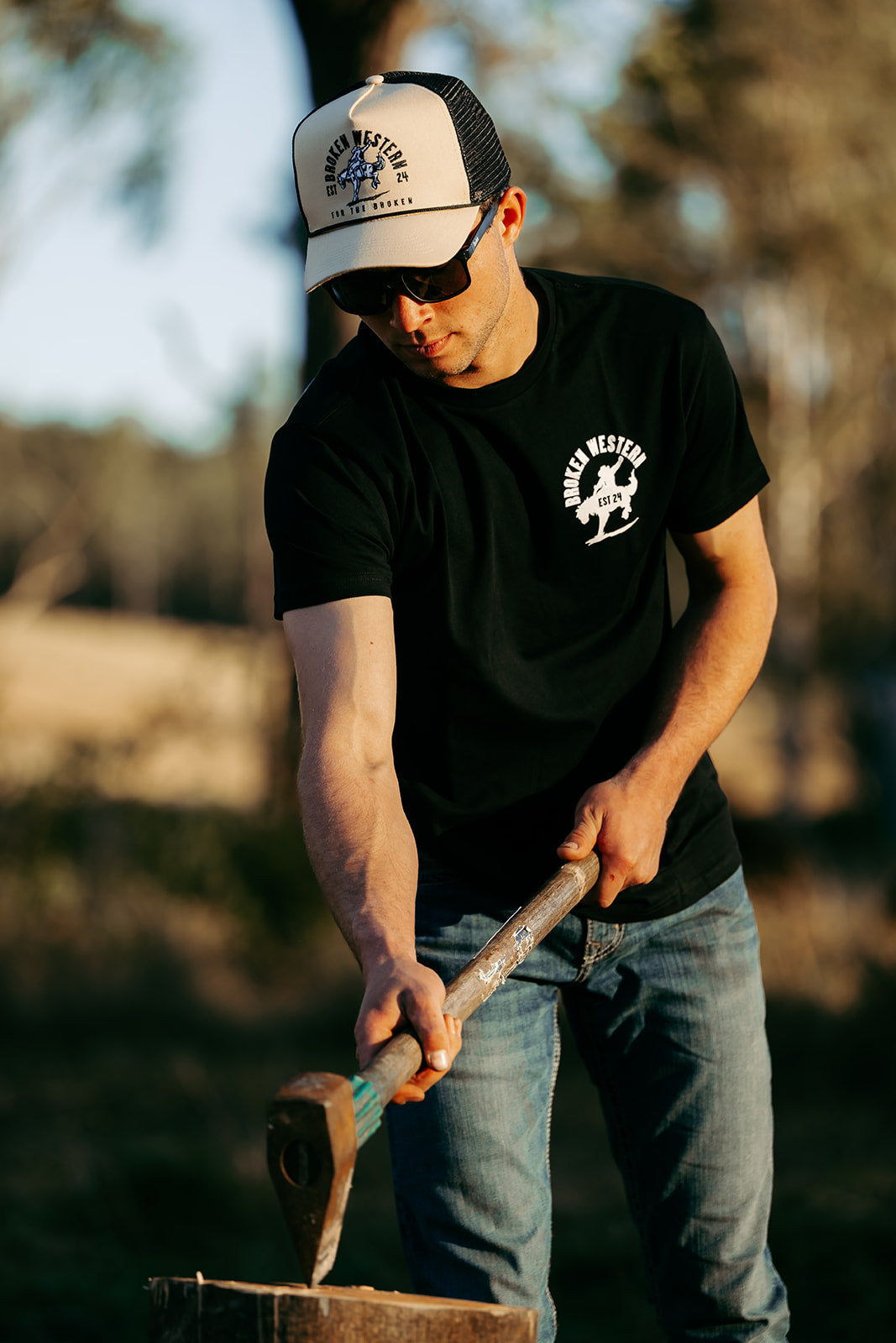 Broken Block T-Shirt - Black